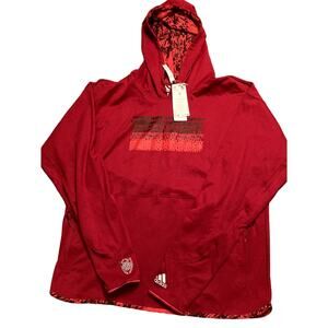 Adidas DM Inno Hoody M HI5825 sweatshirt Red/Black Sz M